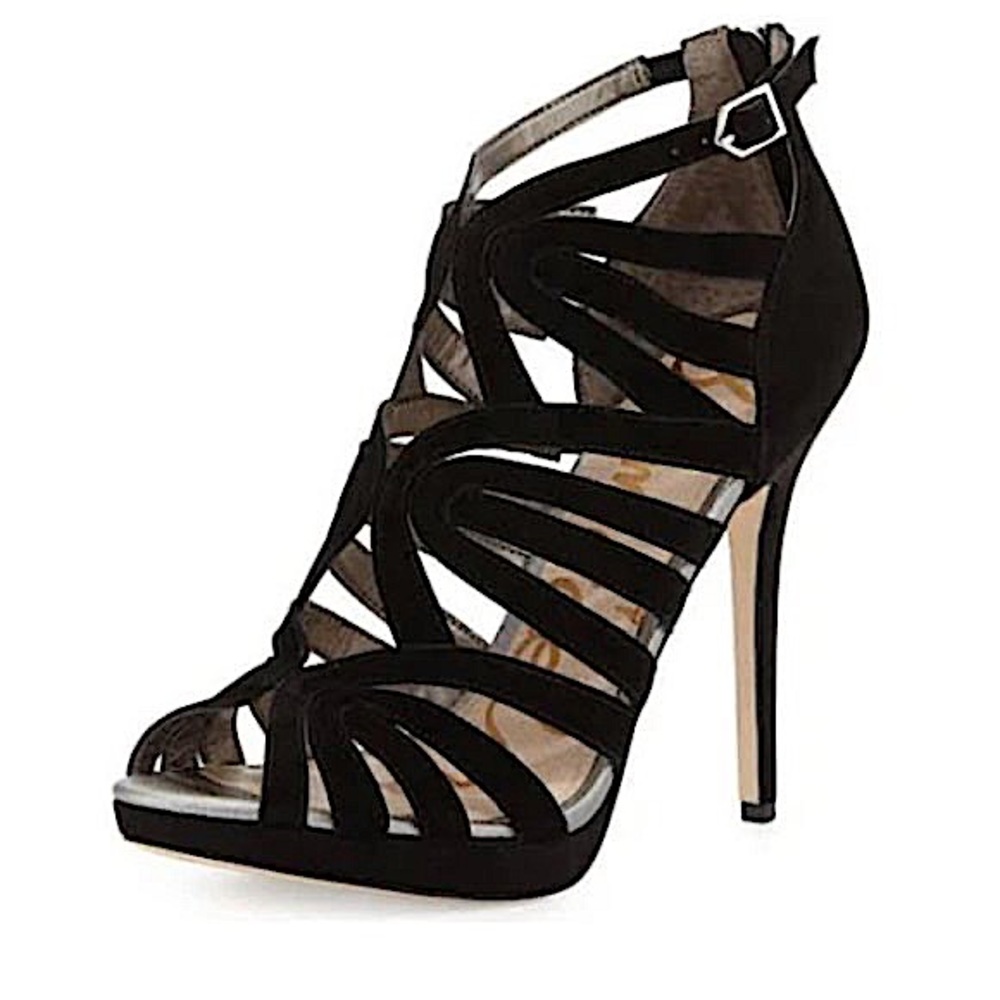 Sam Edelman Suede Caged Eve Heels